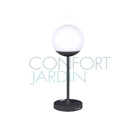 Lampe à poser Led - MOOON - carbone - FERMOB