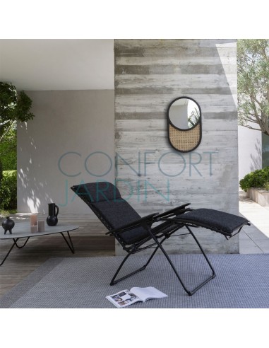 Fauteuil de relaxation BAYANNE Sunbrella® Ebène - LAFUMA