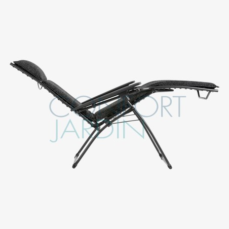 Fauteuil de relaxation BAYANNE Sunbrella® Ebène - LAFUMA