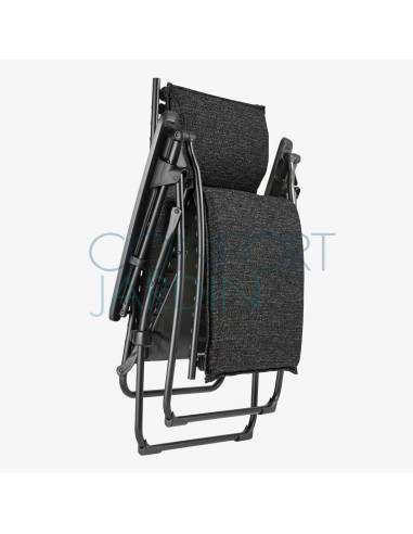 Fauteuil de relaxation BAYANNE Sunbrella® Ebène - LAFUMA