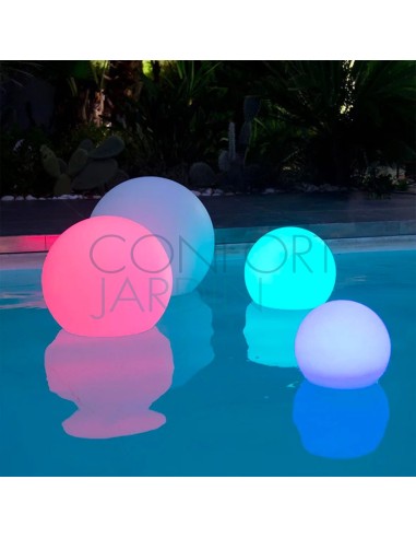 Boule lumineuse sans fil flottante LED multicolore BOBBY ∅40 cm - Lumisky