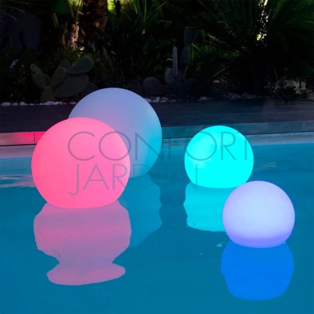 Boule lumineuse sans fil flottante LED multicolore BOBBY ∅40 cm - Lumisky