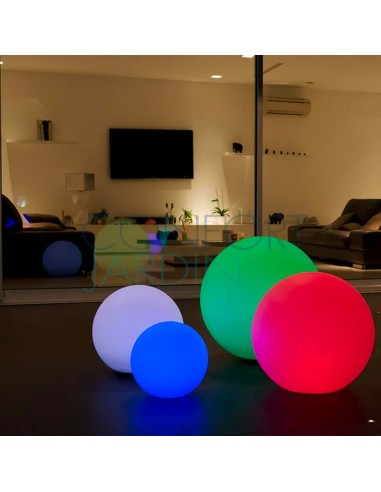 Boule lumineuse sans fil flottante LED multicolore BOBBY ∅40 cm - Lumisky
