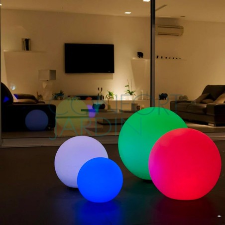 Boule lumineuse sans fil flottante LED multicolore BOBBY ∅40 cm - Lumisky