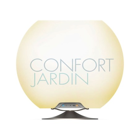 Lampe Led et enceinte Bluetooth - Sphere - Argent brossé - KOODUU