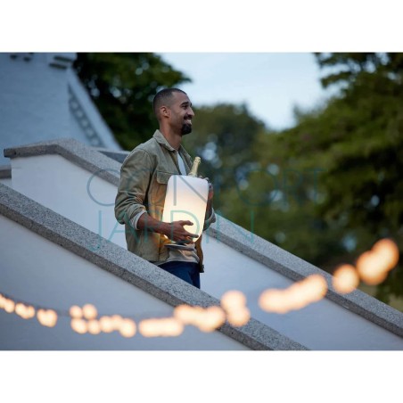 Lampe Led, enceinte Bluetooth et porte-boissons - Atmos - Laiton - KOODUU