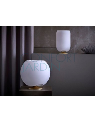 Lampe Led, enceinte Bluetooth et porte-boissons - Atmos - Laiton - KOODUU