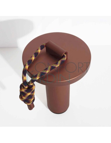 Lampe nomade QUASAR - H26 cm - Terre de Sienne - PETITE FRITURE