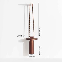 Lampe nomade QUASAR - H26 cm - Terre de Sienne - PETITE FRITURE 2