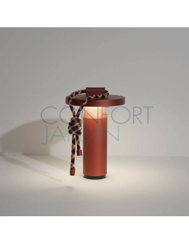 Lampe nomade QUASAR - H26 cm - Terre de Sienne - PETITE FRITURE