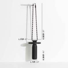 Lampe nomade QUASAR - H26 cm - noire - PETITE FRITURE 2