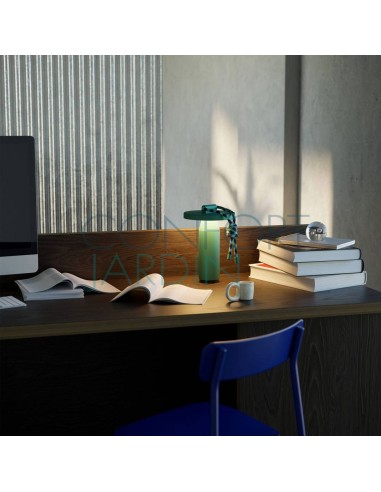 Lampe nomade QUASAR - H26 cm - Vert émeraude - PETITE FRITURE
