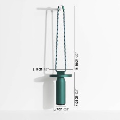 Lampe nomade QUASAR - H26 cm - Vert émeraude - PETITE FRITURE 2