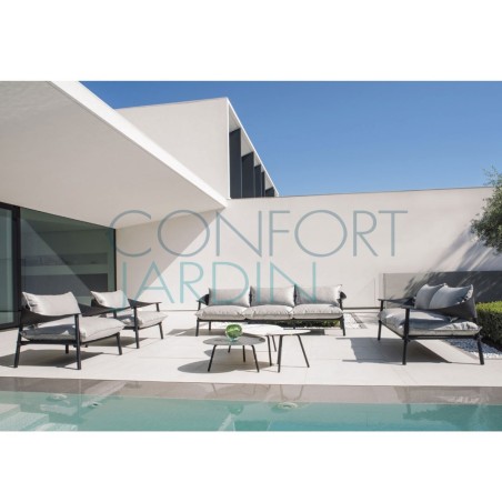 Sofa 3 places - Terramare - Blanc / Gris foncé - EMU