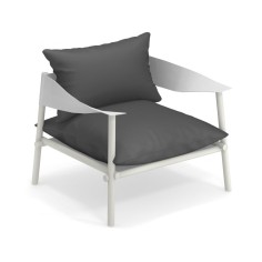 Fauteuil - chauffeusse - Terramare - Blanc / Gris foncé - EMU