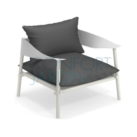 Fauteuil - chauffeusse - Terramare - Blanc / Gris foncé - EMU