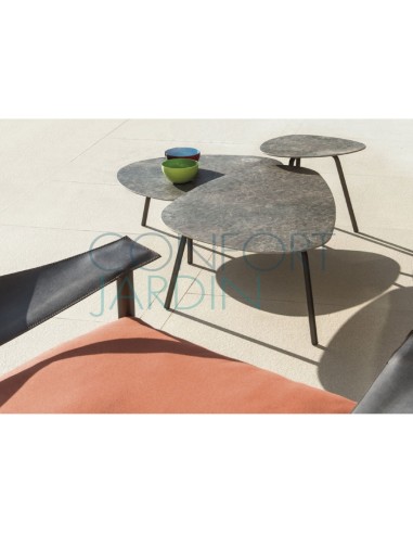 Table basse grande - Terramare - Noire/Blanche - EMU