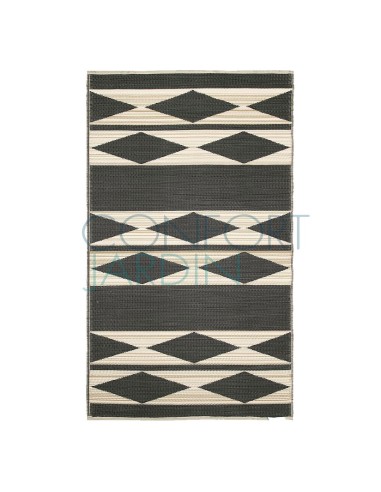 Tapis intérieur / extérieur - Cairo - natural & black - Fab Hab
