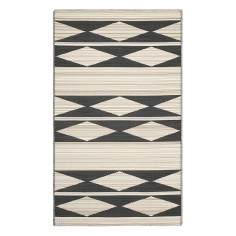 Tapis intérieur / extérieur - Cairo - natural & black - Fab Hab