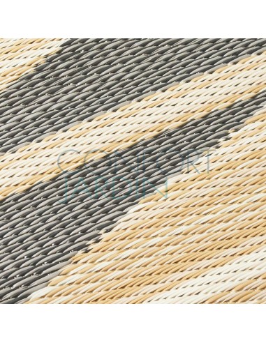 Tapis intérieur / extérieur - Cairo - natural & black - Fab Hab