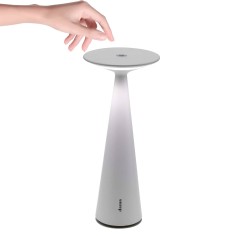 Lampe de Table LED Rechargeable Dama Pro - Blanche - Zafferano 2