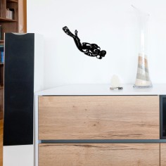 Décoration murale Plongeur - Acier Thérmolaqué Noir - Fenua Factory 2