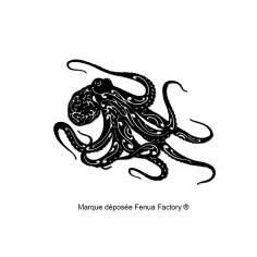 Décoration murale Pieuvre - Acier Thérmolaqué Noir - Fenua Factory