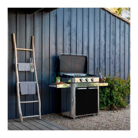 Plancha à gaz sur chariot - COMBO ENOSIGN 80 avec housse de protection - ENO