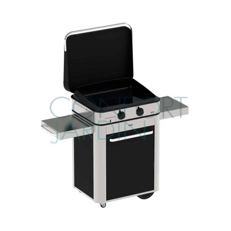 Plancha à gaz sur chariot - COMBO ENOSIGN 65 avec housse de protection- ENO