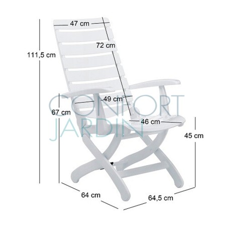 Fauteuil réglable multiposition Tiffany - KETTLER