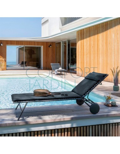 Bain de soleil BAYANNE Onyx - Structure Titane - LAFUMA