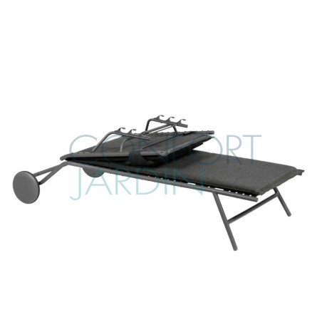 Bain de soleil BAYANNE Onyx - Structure Titane - LAFUMA