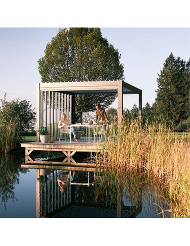 Pergola avec lamelles de toit - taille 3 x 3 m - BIOHORT