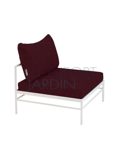 Chauffeuse Rivage - blanc coton - tissu teint masse - Vlaemynck