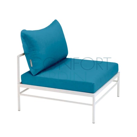 Chauffeuse Rivage - blanc coton - tissu teint masse - Vlaemynck