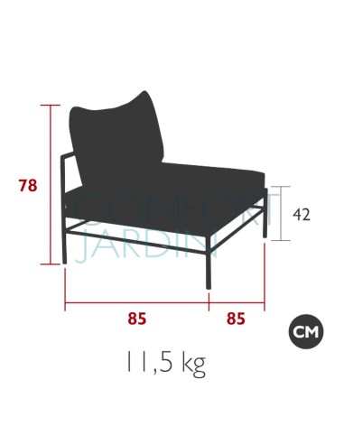 Chauffeuse Rivage - blanc coton - tissu Collection Géométrie - Vlaemynck