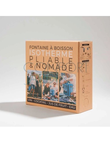 Fontaine à boisson isotherme - uni argent - CUBICOOL