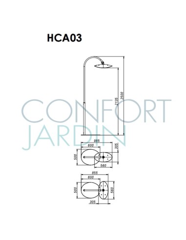 Lampe Chauffante Infrarouge Hotdoor - lampadaire simple tige longue