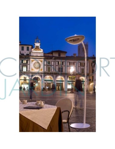 Lampe Chauffante Infrarouge Hotdoor - lampadaire simple tige arc moyen - structure blanche