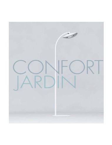 Lampe Chauffante Infrarouge Hotdoor - lampadaire simple tige arc moyen - structure blanche