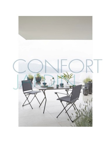 Chaise pliante ANYTIME - Batyline Duo - Ecume - LAFUMA