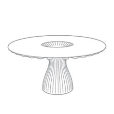 Table familiale ronde ALICE - AUCOUTURIER - Confort Jardin 2