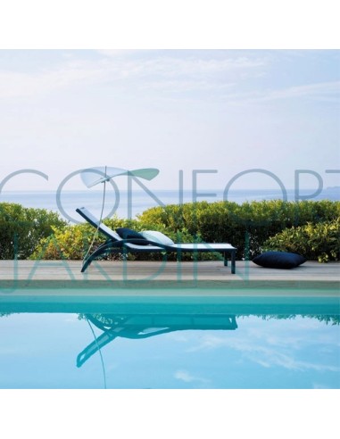 Bain de soleil avec accoudoirs Première - EGO - Confort Jardin - Issambres