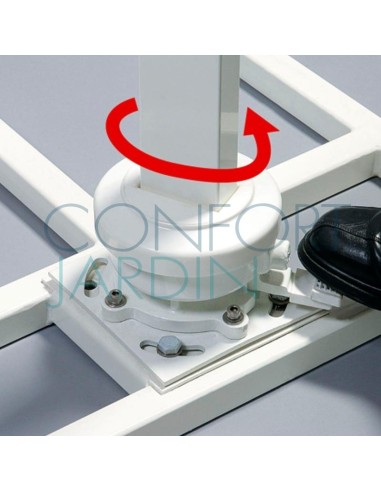 Parasol excentré Pagoda complet, Roland Vlaemynck