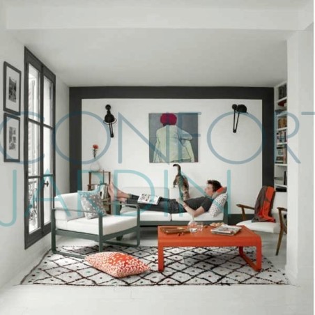 Fauteuil - BELLEVIE - Gris flanelle - FERMOB - Confort Jardin - Les Issambres