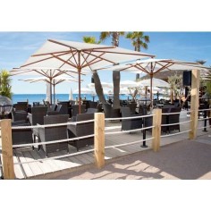 Parasol rectangulaire 3 x 4 m - ACAJOU - VLAEMYNCK - Confort Jardin - Les Issambres 2