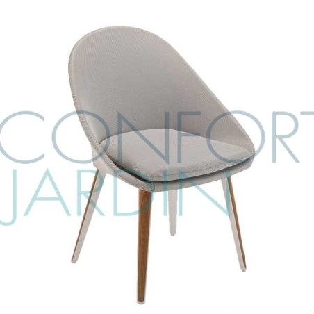 Chaise repas rembourrée - VANITY - VLAEMYNCK - Confort Jardin - Les Issambres