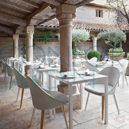 Chaise repas rembourrée - VANITY - VLAEMYNCK - Confort Jardin - Les Issambres