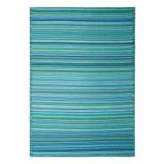 Tapis intérieur / extérieur - Cancun Turquoise & Vert Mousse - Fab Hab 2