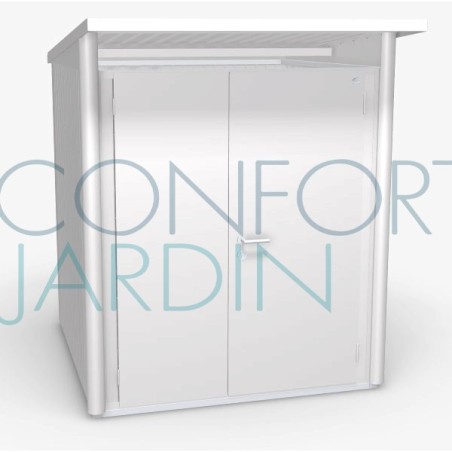 Abri de jardin AVANTGARDE - 180 x 220 cm - porte double - BIOHORT